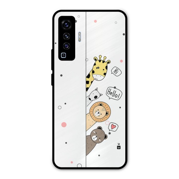 Animal Greetings Metal Back Case for Vivo X50