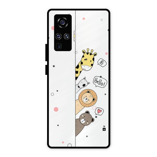 Animal Greetings Metal Back Case for Vivo X50 Pro