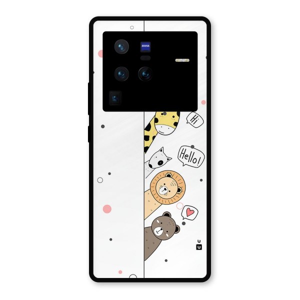 Animal Greetings Metal Back Case for Vivo X80 Pro