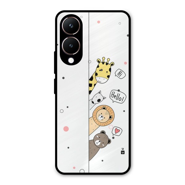 Animal Greetings Metal Back Case for Vivo Y28