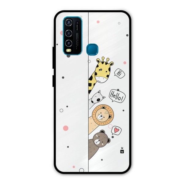 Animal Greetings Metal Back Case for Vivo Y30