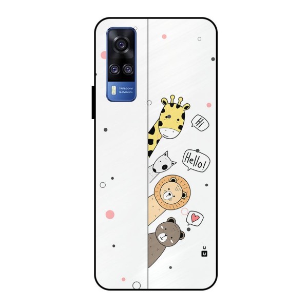 Animal Greetings Metal Back Case for Vivo Y51