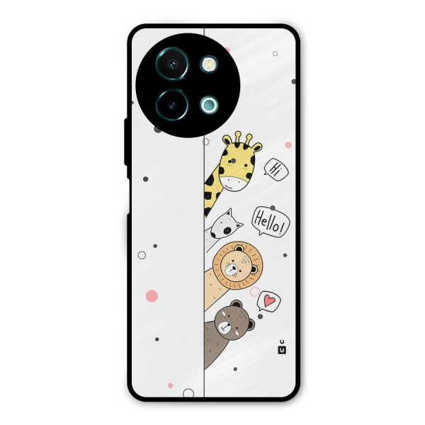 Animal Greetings Metal Back Case for Vivo Y58