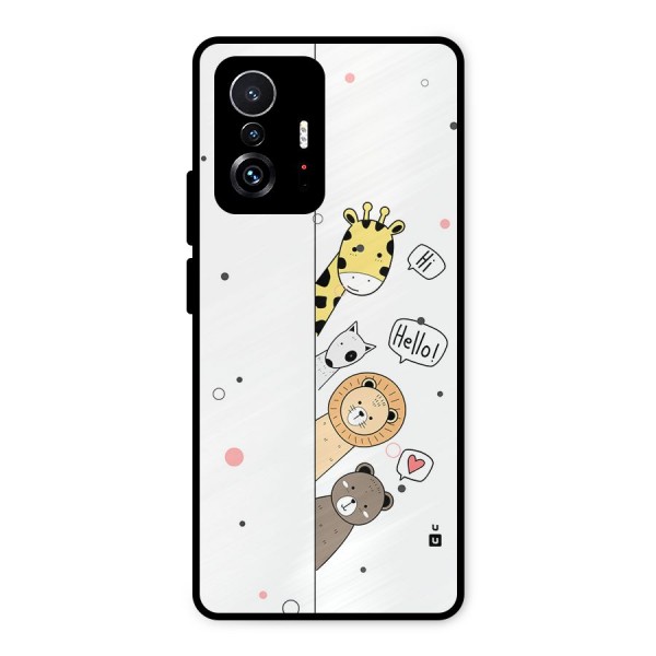 Animal Greetings Metal Back Case for Xiaomi 11T Pro