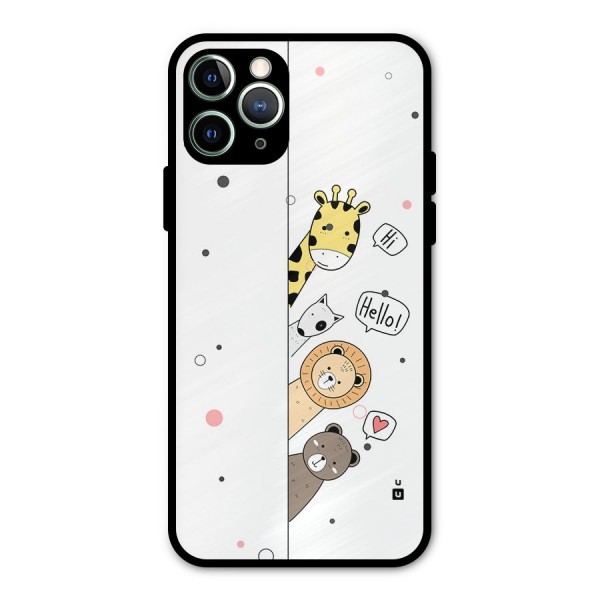 Animal Greetings Metal Back Case for iPhone 11 Pro Max