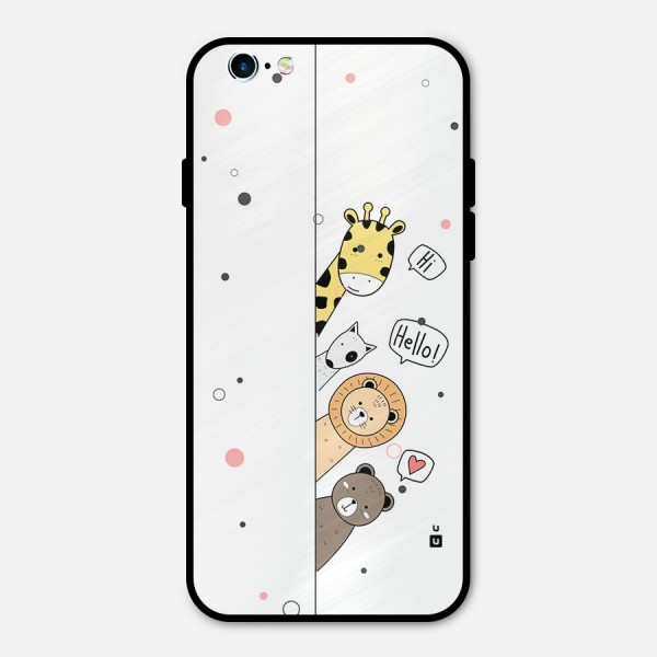 Animal Greetings Metal Back Case for iPhone 6 6s