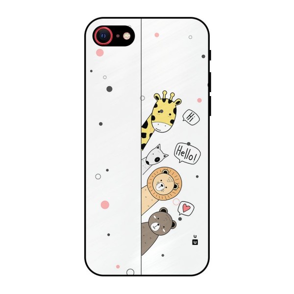 Animal Greetings Metal Back Case for iPhone 7