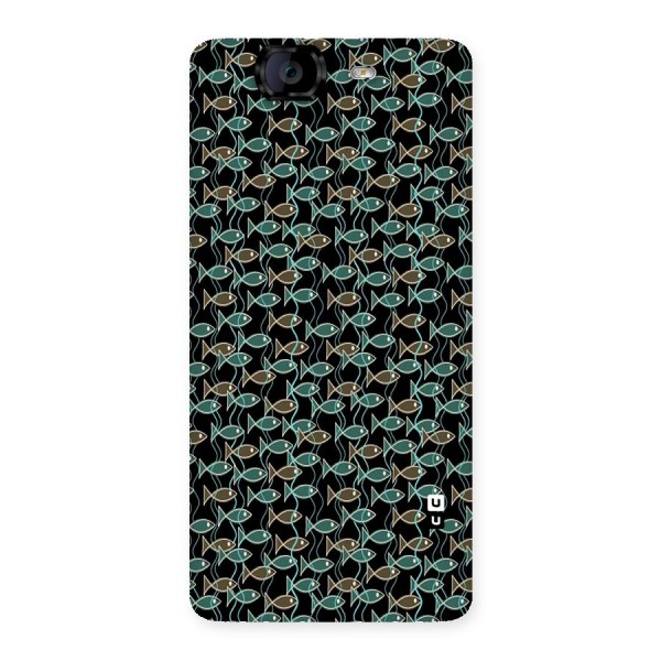 Animated Fishes Art Pattern Back Case for Canvas Knight A350