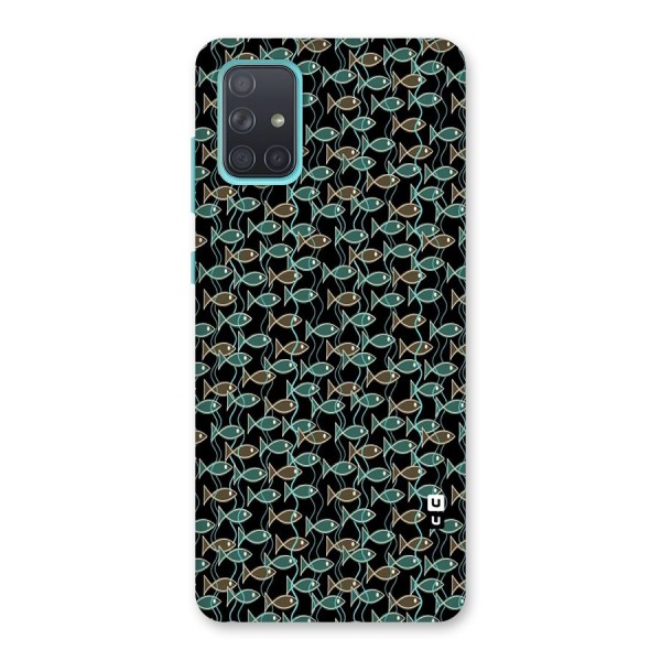 Animated Fishes Art Pattern Back Case for Galaxy A71