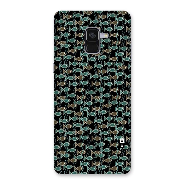 Animated Fishes Art Pattern Back Case for Galaxy A8 Plus