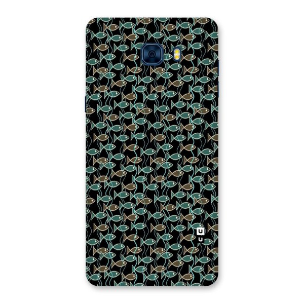 Animated Fishes Art Pattern Back Case for Galaxy C7 Pro