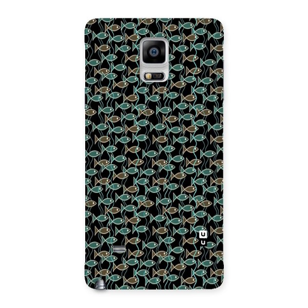 Animated Fishes Art Pattern Back Case for Galaxy Note 4