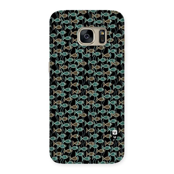 Animated Fishes Art Pattern Back Case for Galaxy S7