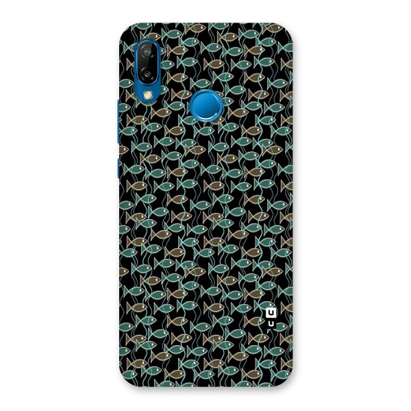 Animated Fishes Art Pattern Back Case for Huawei P20 Lite