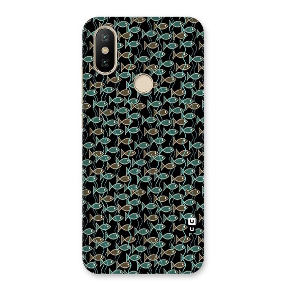 Animated Fishes Art Pattern Back Case for Mi A2