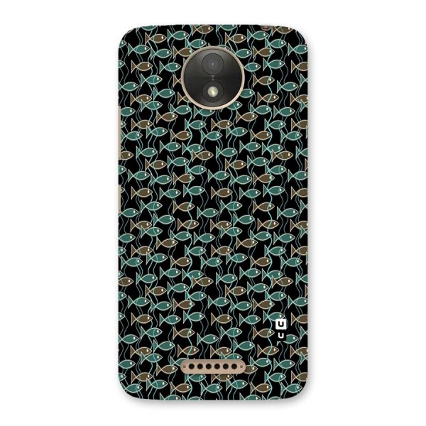 Animated Fishes Art Pattern Back Case for Moto C Plus