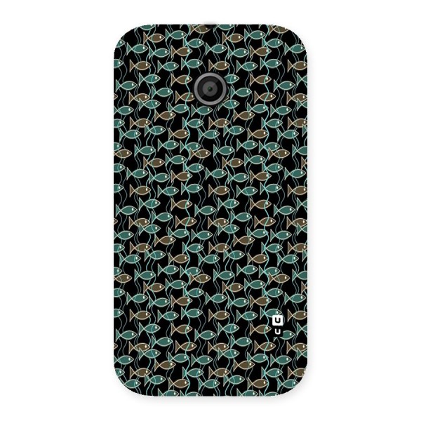 Animated Fishes Art Pattern Back Case for Moto E