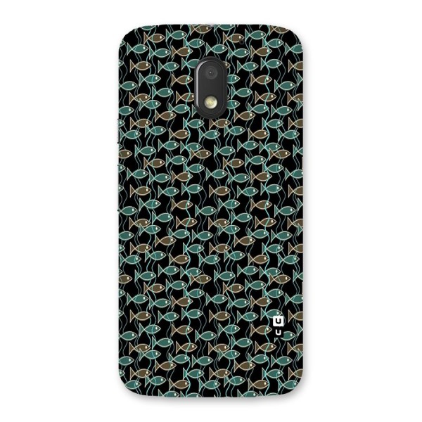 Animated Fishes Art Pattern Back Case for Moto E3 Power