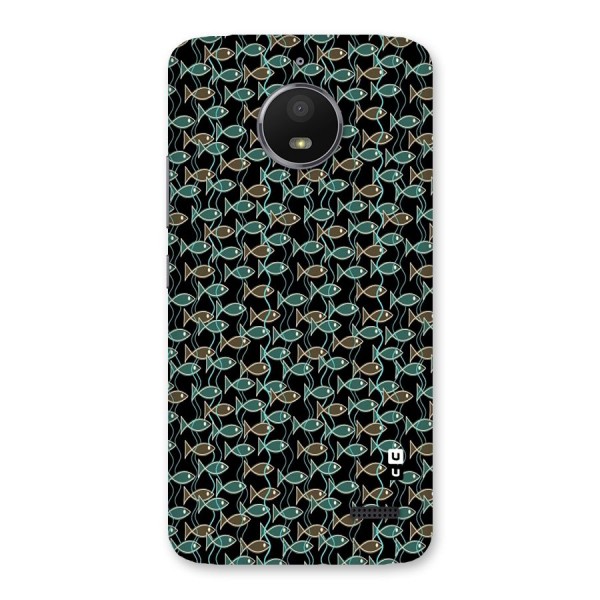 Animated Fishes Art Pattern Back Case for Moto E4