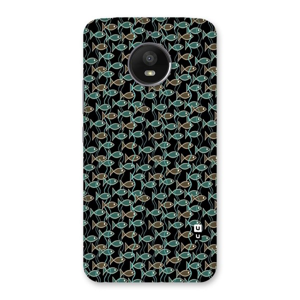 Animated Fishes Art Pattern Back Case for Moto E4 Plus