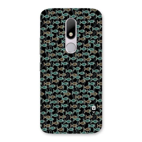 Animated Fishes Art Pattern Back Case for Moto M