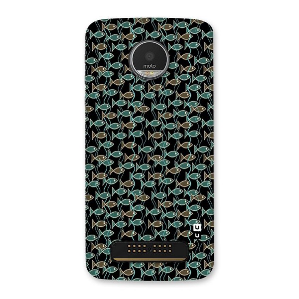 Animated Fishes Art Pattern Back Case for Moto Z Play