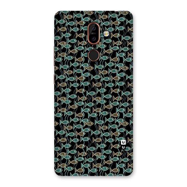 Animated Fishes Art Pattern Back Case for Nokia 7 Plus