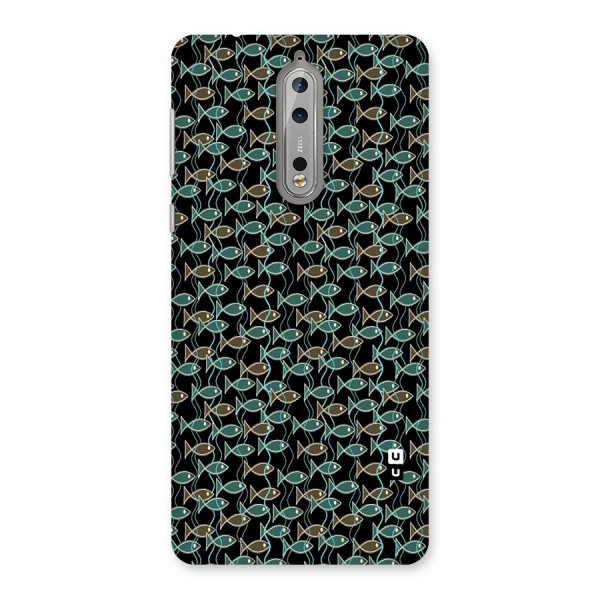 Animated Fishes Art Pattern Back Case for Nokia 8