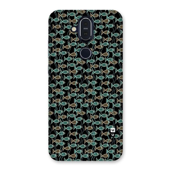 Animated Fishes Art Pattern Back Case for Nokia 8.1