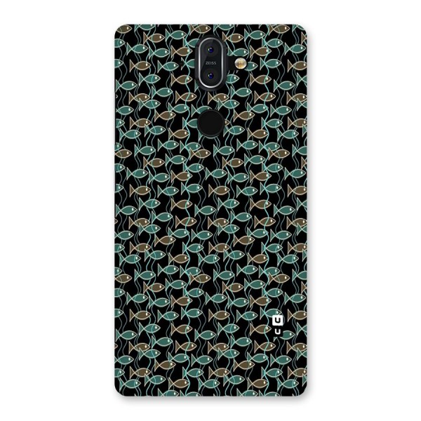 Animated Fishes Art Pattern Back Case for Nokia 8 Sirocco