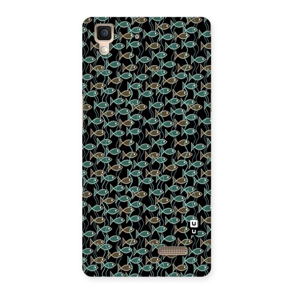 Animated Fishes Art Pattern Back Case for Oppo R7