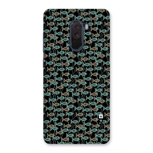 Animated Fishes Art Pattern Back Case for Poco F1