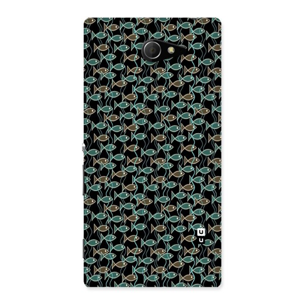 Animated Fishes Art Pattern Back Case for Sony Xperia M2