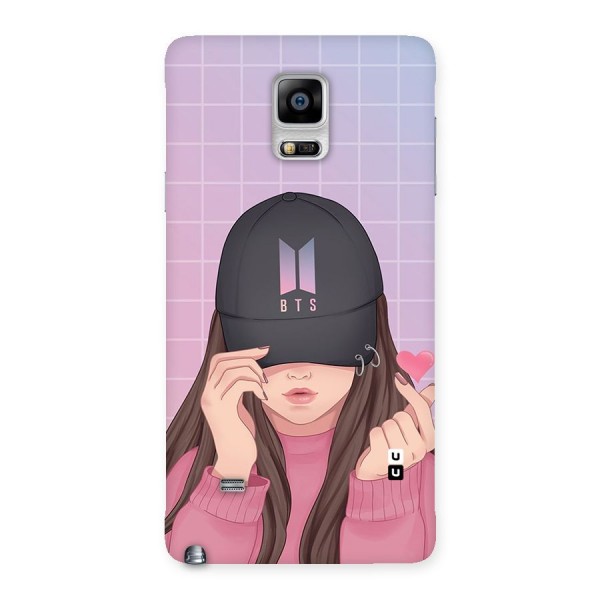 Anime Beautiful BTS Girl Back Case for Galaxy Note 4