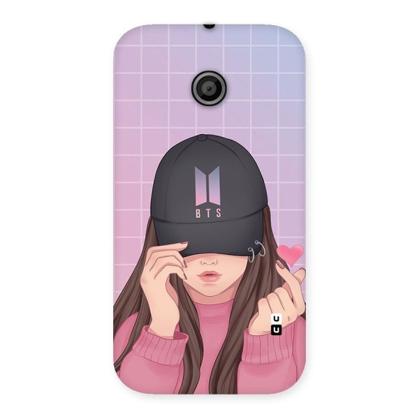 Anime Beautiful BTS Girl Back Case for Moto E