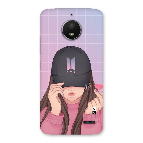 Anime Beautiful BTS Girl Back Case for Moto E4