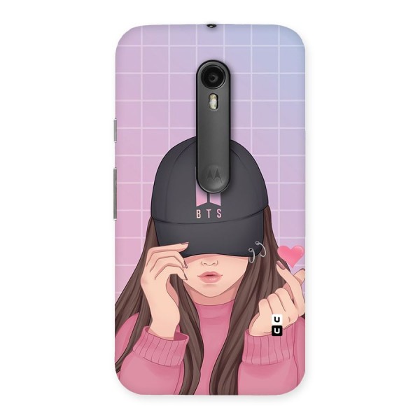 Anime Beautiful BTS Girl Back Case for Moto G3