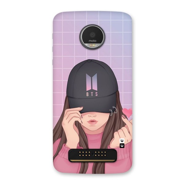 Anime Beautiful BTS Girl Back Case for Moto Z Play