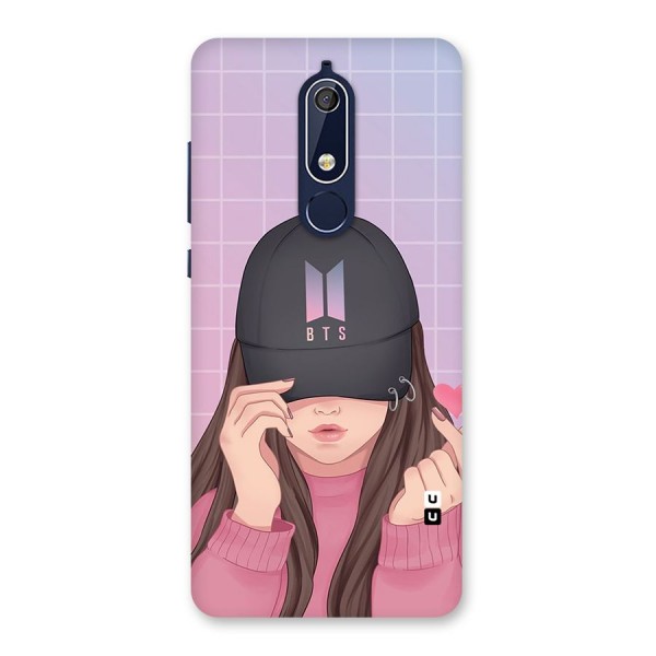 Anime Beautiful BTS Girl Back Case for Nokia 5.1