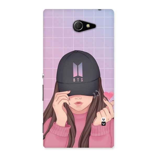 Anime Beautiful BTS Girl Back Case for Sony Xperia M2