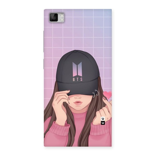 Anime Beautiful BTS Girl Back Case for Xiaomi Mi3