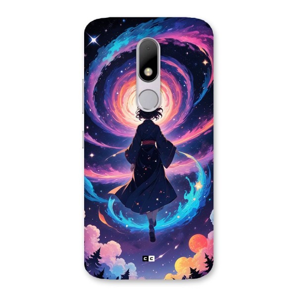 Anime Galaxy Girl Back Case for Moto M