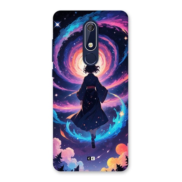 Anime Galaxy Girl Back Case for Nokia 5.1