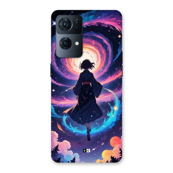 Anime Galaxy Girl Back Case for Oppo Reno7 Pro 5G