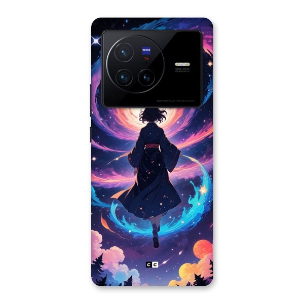 Anime Galaxy Girl Back Case for Vivo X80