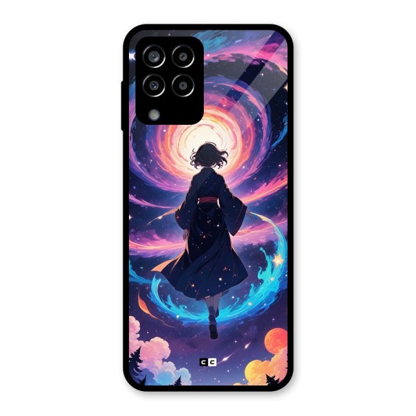 Anime Galaxy Girl Glass Back Case for Galaxy M33