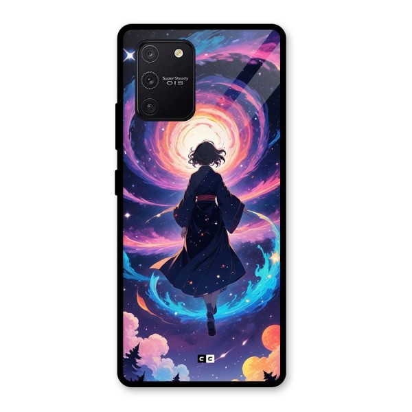 Anime Galaxy Girl Glass Back Case for Galaxy S10 Lite