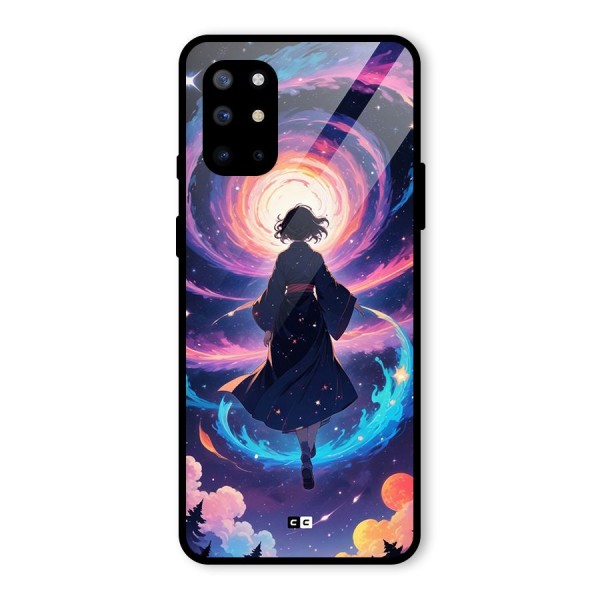 Anime Galaxy Girl Glass Back Case for OnePlus 8T