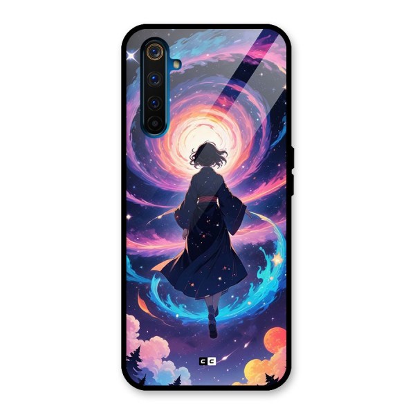 Anime Galaxy Girl Glass Back Case for Realme 6 Pro