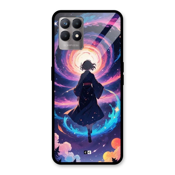 Anime Galaxy Girl Glass Back Case for Realme Narzo 50